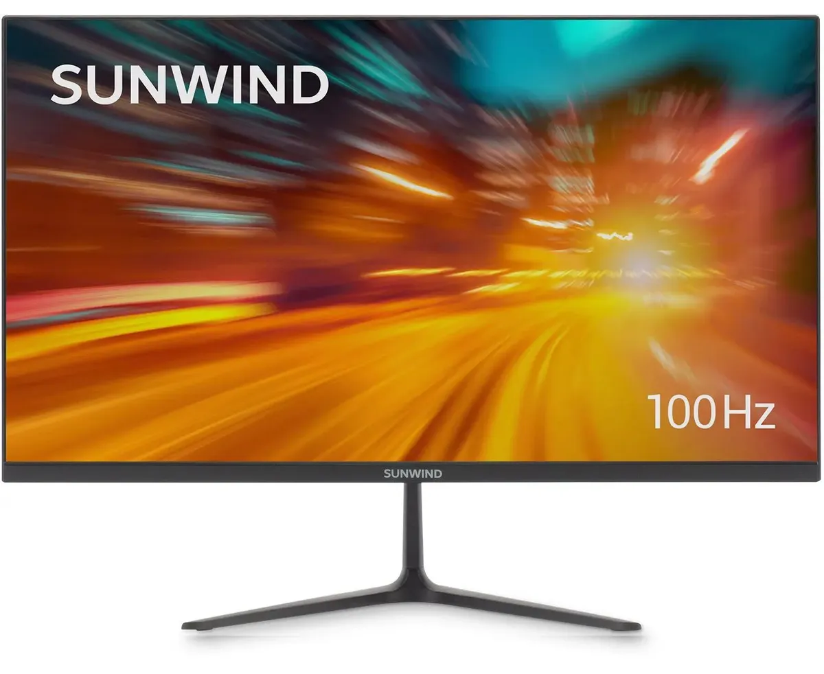 Монитор Sun Wind SM-22 FV222 (SM22 VB01) 21.5", черный