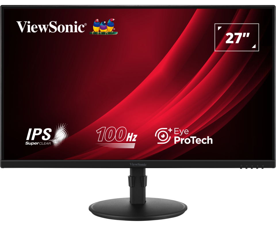 Монитор View Sonic VA2708-HDJ черный IPS FHD HDMI DP VGA HAS Piv 100 Hz 250cd In