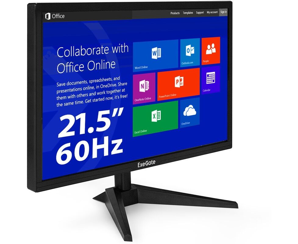 Монитор Exe Gate EB2200 A (EX297376 RUS) черный