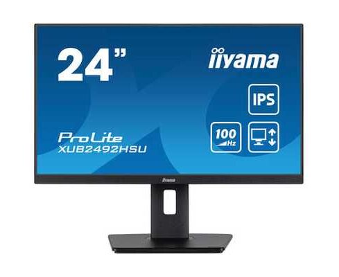 Монитор Iiyama Pro Lite XUB2492 HSU-B6 черный 23.8 IPS LED 0.4ms 16:9 HDMI M/M матовая HAS Piv 1000:1 250cd 178гр/178гр 1920x1080 100 Hz DP FHD USB 4.9к