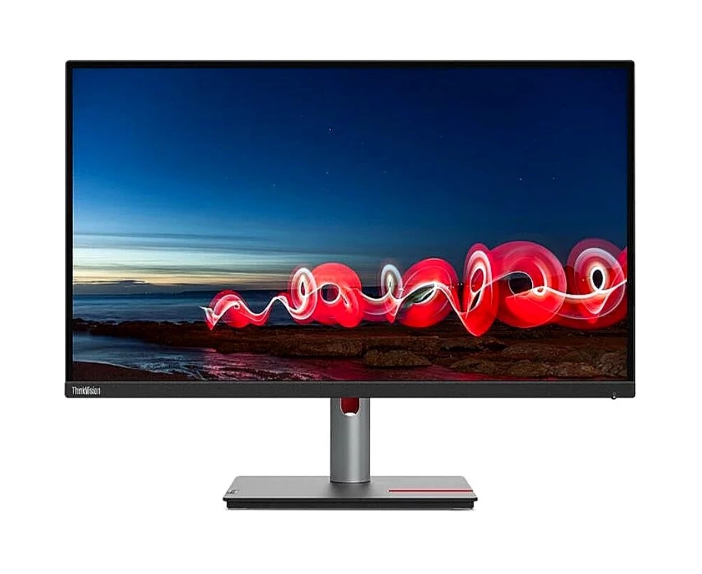 Монитор Lenovo T27h-30 (63 A3 GAR1 CB) Black/Red, 27" 16:9, IPS, 2560x1440, 4ms, 350cd, 60 Hz, 1x HDMI, 1x DP, USB-C, 4x USB, LAN, HAS