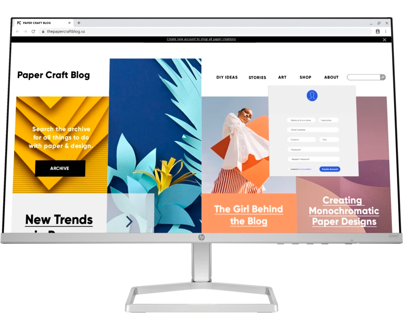 Монитор HP Series 5 524sf 94 C17 AA черный IPS LED 16:9 HDMI матовая 300cd 178гр/178гр 1920x1080 100 Hz VGA FHD 2.5кг