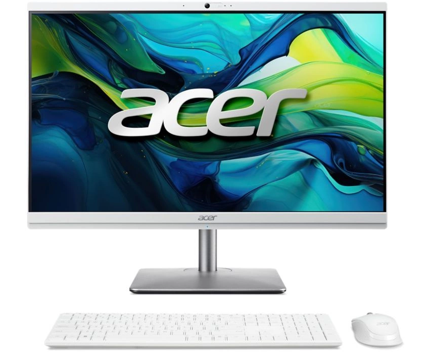 Моноблок Acer Aspire C24-195 ES (DQ.BM5 CD.001) 23.8" Full HD Core Ultra 7 155 U (1.7) 16 Gb SSD512 Gb UHDG CR Eshell Gbit Eth 180 W клав. мышь серебристый