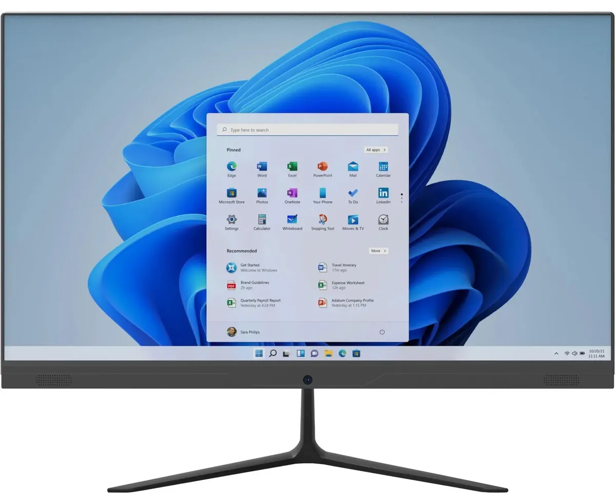 Моноблок IRU P233 (1971915) 23.8" Full HD i3 1005 G1 (3.6) 8 Gb SSD256 Gb no OS Gbit Eth Wi Fi BT 120 W Cam черный