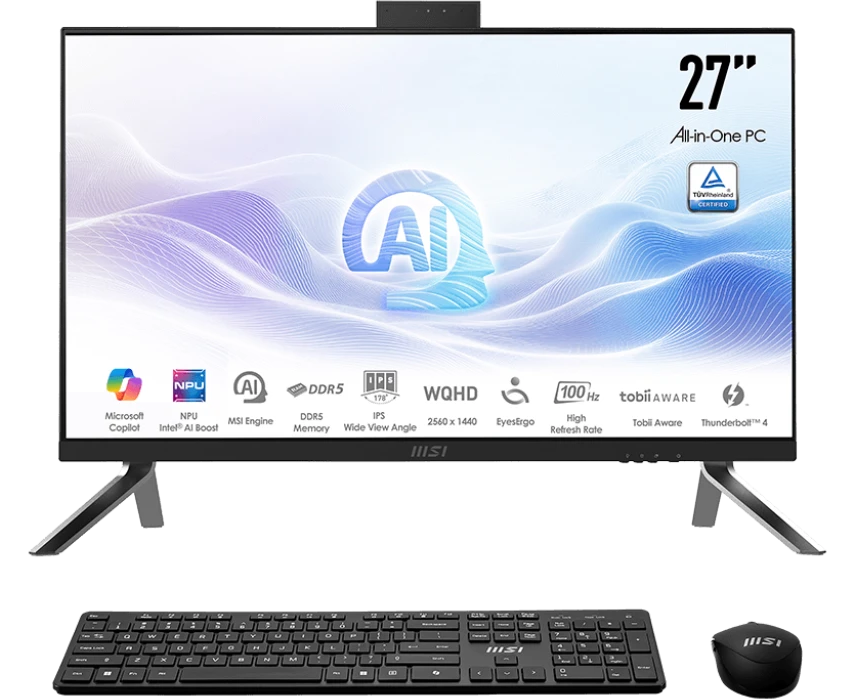 Моноблок MSI Modern AM273 Q AI 1 UM-047 XRU (9 S6-AF0112-047) 27" WQHD, Intel Core Ultra 5 125 U, 16 ГБ DDR5, 512 ГБ SSD, no OS черный