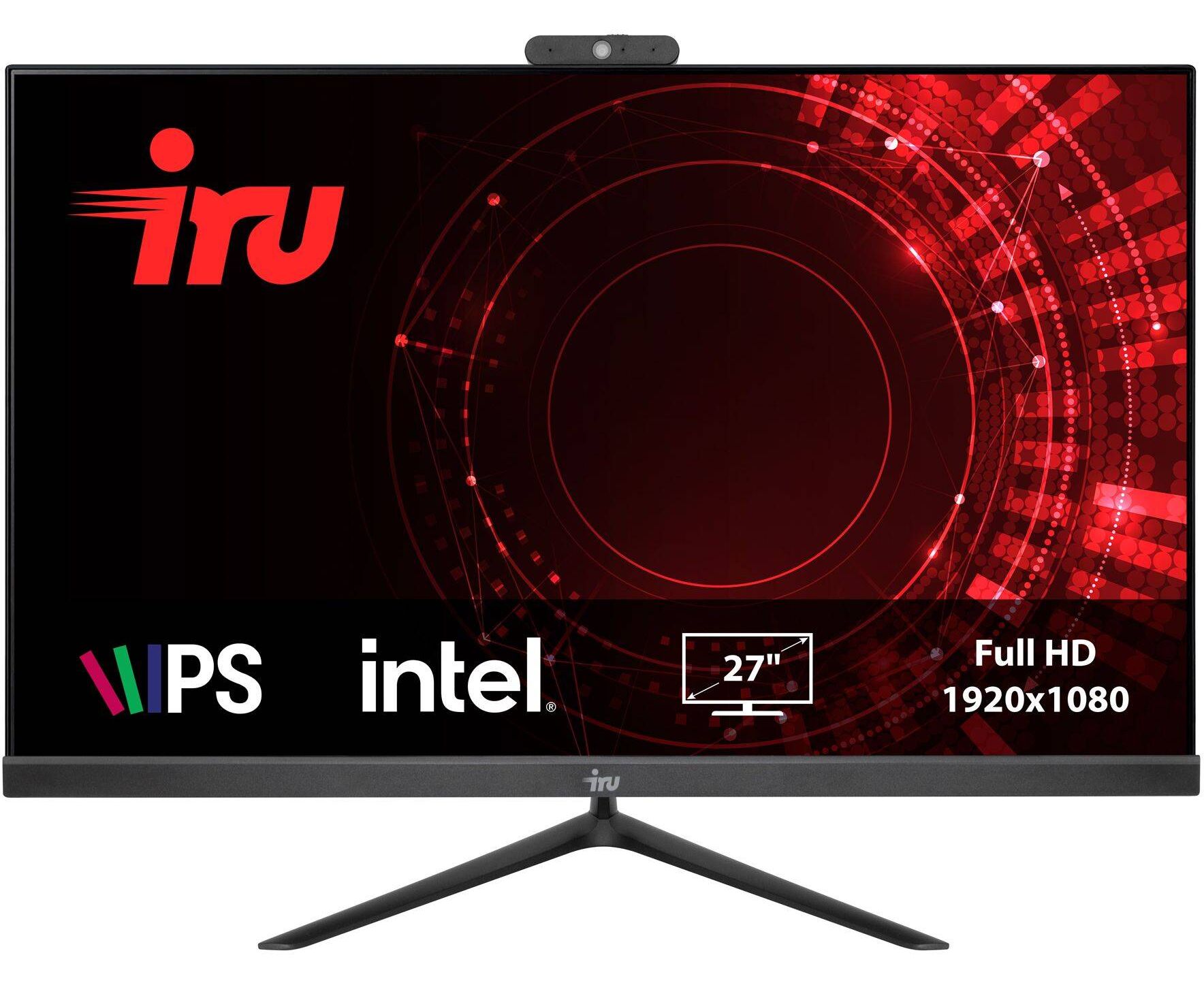Моноблок IRU Office 27 IH5 P (1865964) 27" Full HD i5 11400 (2.6) 8 Gb SSD512 Gb UHDG 730 Free DOS 120 W черный