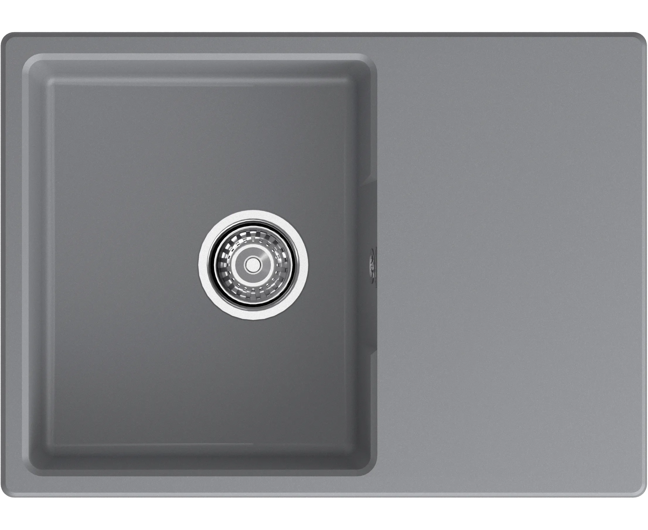 Кухонная мойка GRANFEST Urban 668 L dark gray