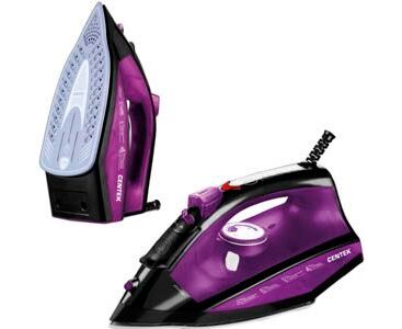 Утюг Centek CT-2355 Violet 2500 Вт, керамическ подошва, 270мл, паровой удар, самоочистка, капля-стоп