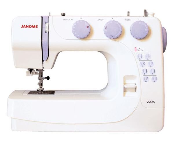 Швейная машина Janome VS 54 S (VS54 S), электромеханическое управление, вертикальный челнок, количество операций: 15