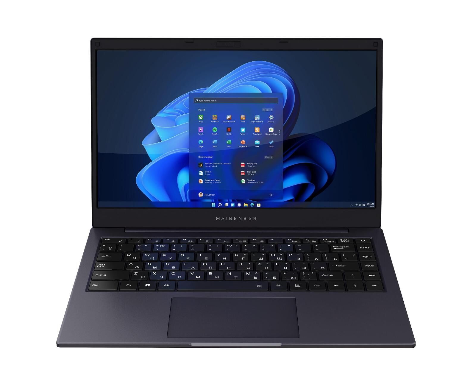 Ноутбук MAIBENBEN S14 A (S14 A-R545 UMB1 SLURE0) Ryzen 5 Pro 4650 U 8 Gb SSD 512 Gb AMD Radeon Graphics 14 FHD IPS Cam 38 Вт*ч Linux Темно-синий