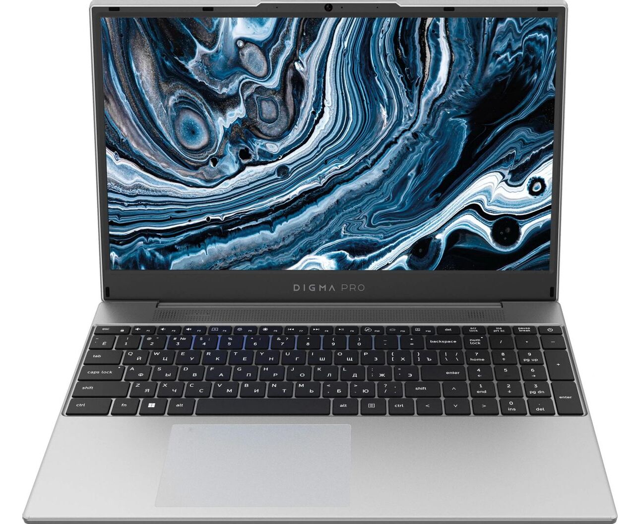 Ноутбук DIGMA PRO Breve (DN15 R5-ADXW09) 15.6", IPS, AMD Ryzen 5 7430 U 2.3 ГГц, 6 ядер, 16 ГБ DDR4, 512 ГБ SSD, AMD Radeon, Win11 Pro, серебристый