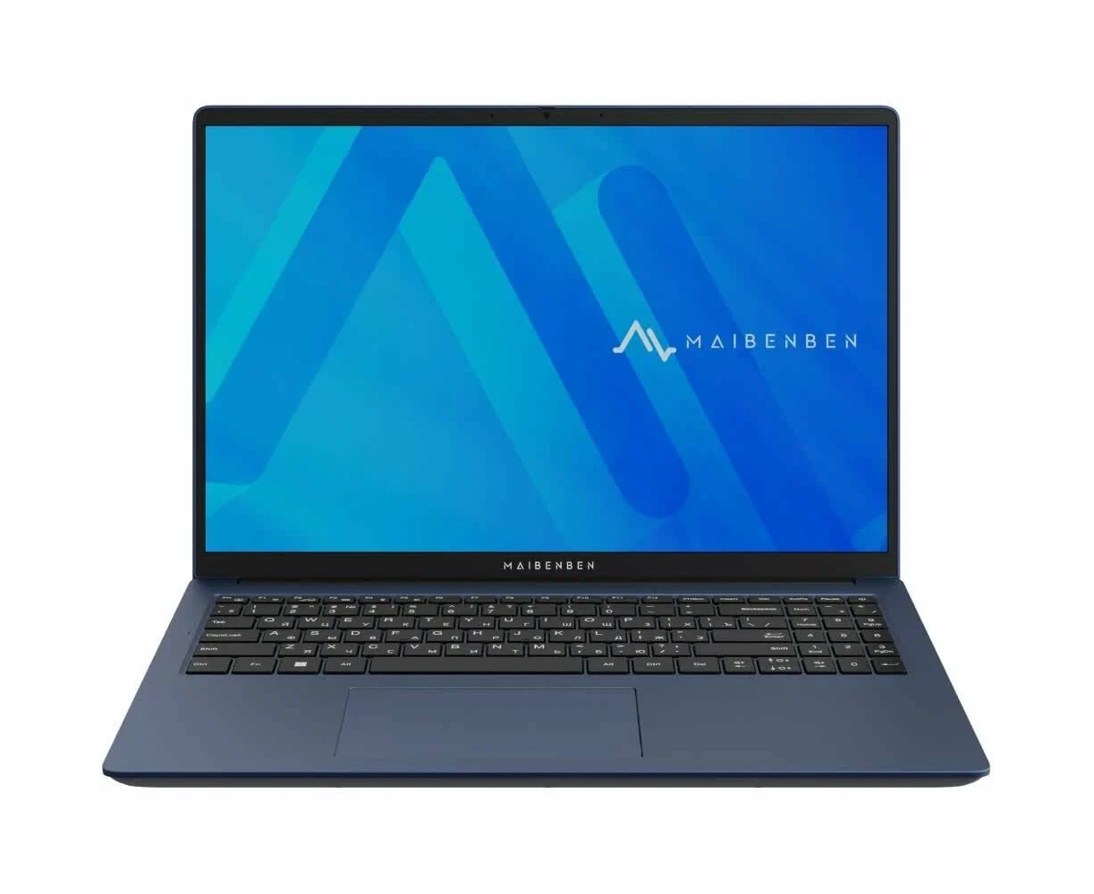 Ноутбук Maibenben M657 (M6571 SB0 LURE3) 16" FHD IPS, AMD R7-5825 U, 8 Gb, 512 Gb SSD, Linux, синий (мышка + коврик)
