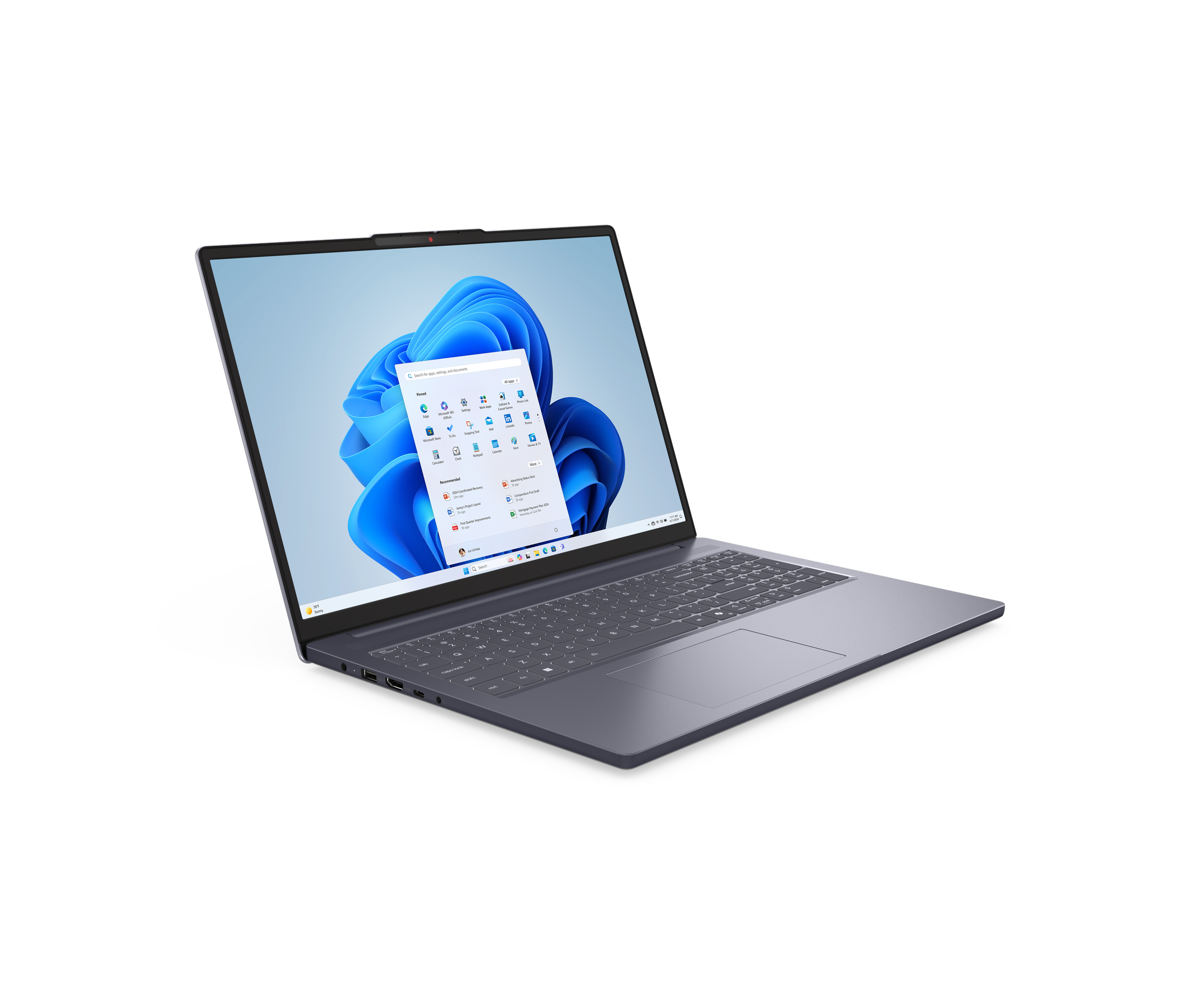 Ноутбук Lenovo Idea Pad Slim 3 16 IRH10 (83 K2000 WRK) 16" WUXGA 1920x1200/Intel Core i5 13420 H/16 Gb/512 Gb SSD/Intel UHD Graphics/No OS/серый/1.73 кг