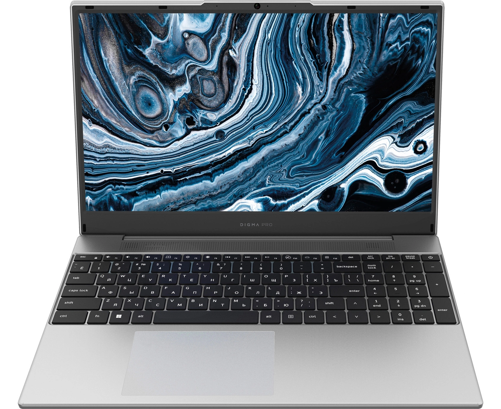 Ноутбук Digma Pro Breve (DN15 R7-ADXW05) Ryzen 7 7730 U 16 Gb SSD512 Gb AMD Radeon Graphics 15.6" IPS FHD (1920x1080) Win11 Pro silver Wi Fi BT Cam 4500m Ah