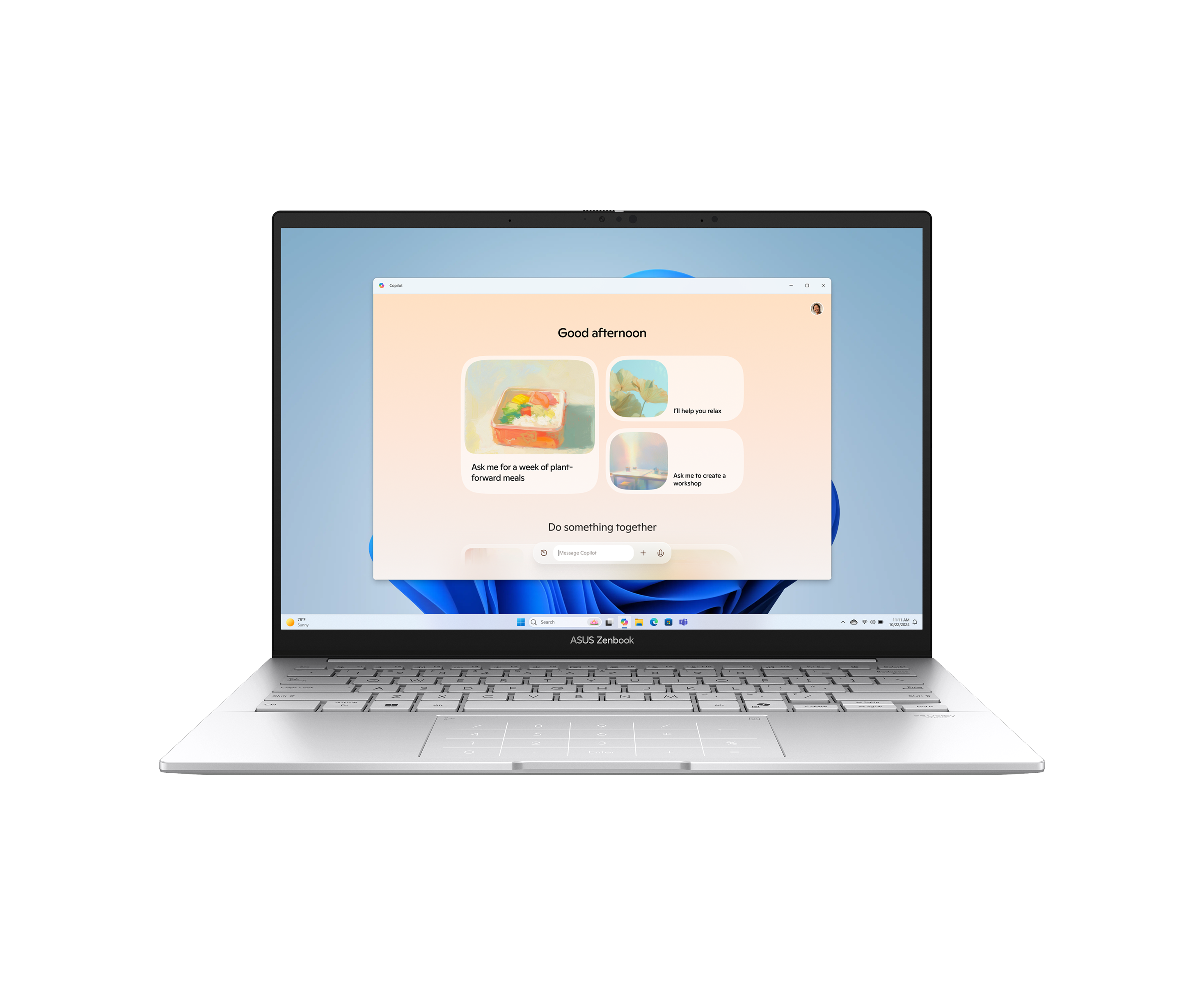 Ноутбук ASUS Zenbook 14 UX3405 CA-QL573 (90 NB14 W4-M00 UF0) Intel Core Ultra 5 225 H/LPDDR5 X 16 GB/1 TB SSD/Intel Arc Graphics/14" OLED (1920x1200) WUXGA