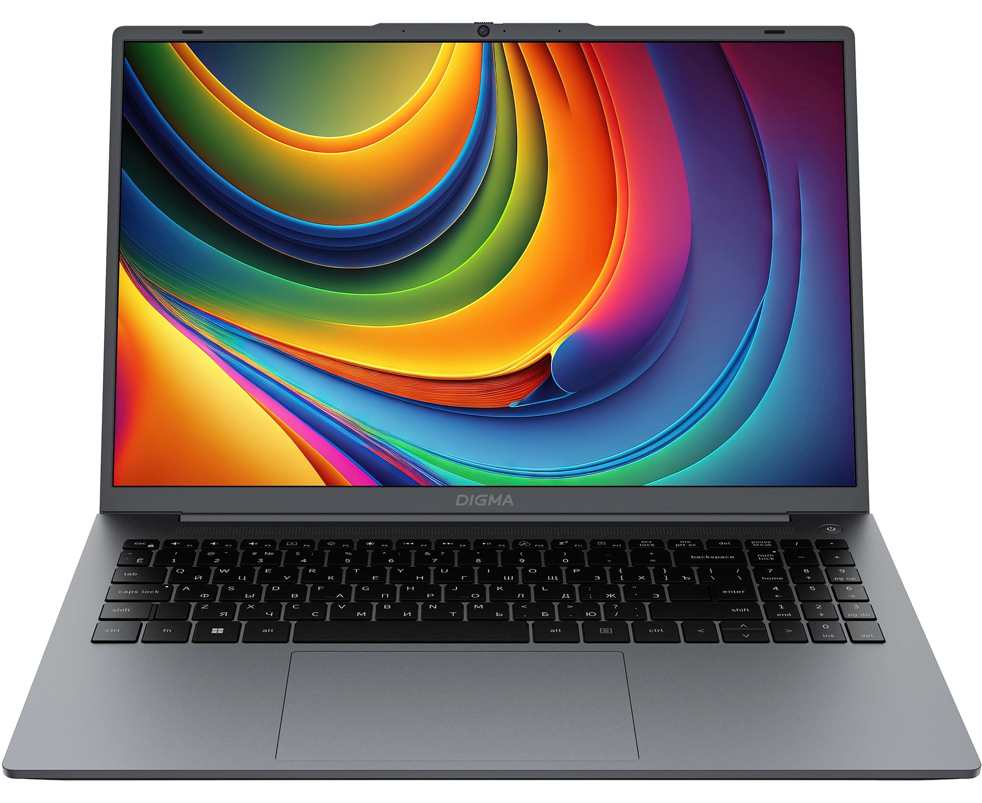 Ноутбук Digma EVE C5805 (DN16 N1-8 CXW01) N-series N100 8 Gb SSD256 Gb Intel UHD Graphics 16" IPS WUXGA (1920x1200) Wind11 Pro dk.grey Wi Fi BT Cam 6000m Ah