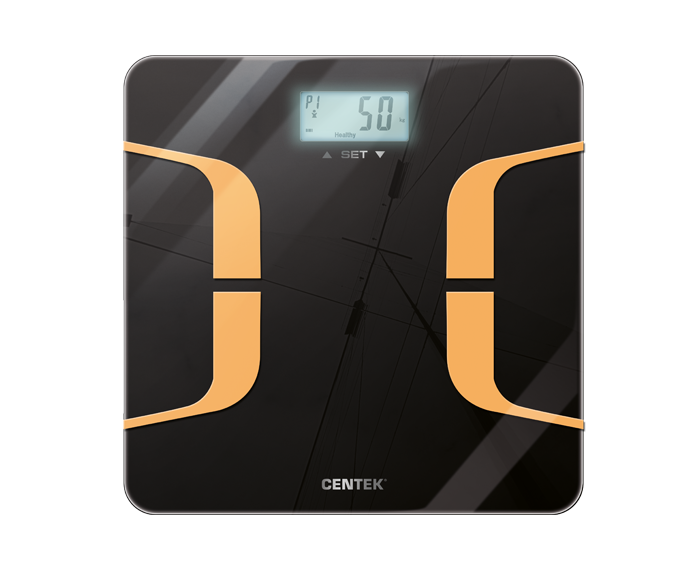 Весы напольные Centek CT-2431 Индекс массы тела, LCD 65x28, размер 26х 26см
