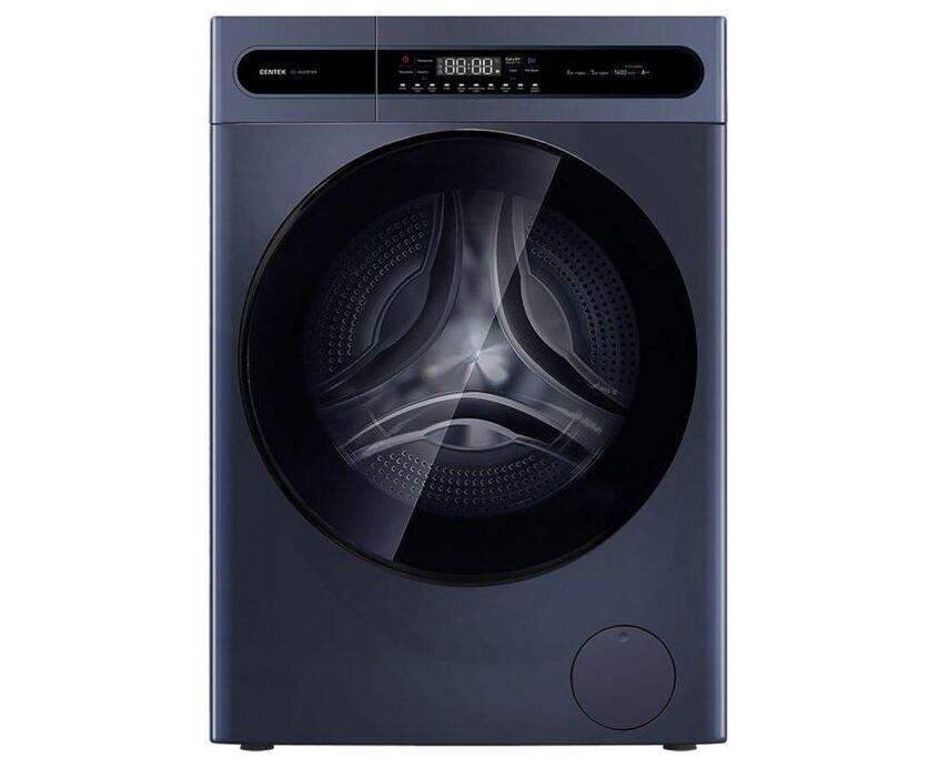 Стиральная машина Centek CT-1952 (серебр) 600х 520х 847мм, 1400об 8кг/5кг стирка/сушка, Inverter, A+++