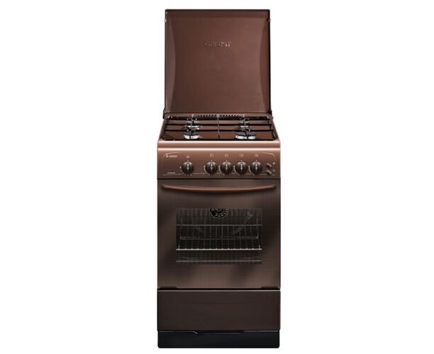 Газовая плита Gefest 3200-06 К19 коричневый, 85х 50х 57см, газовая духовка 42л, газ-контроль духовки, поджиг кнопкой, решетки стальные