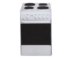 Плита Электрическая Flama AE 1403 W белый эмаль, 85x50x54см, конфорок 4, духовка 50 л, мощность духовки 2000 Вт