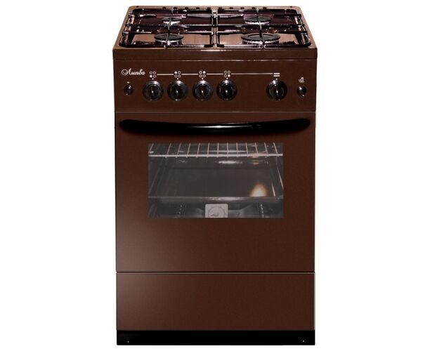 Плита Лысьва ГП 400 М2 С-2у коричневый (стеклянная крышка)