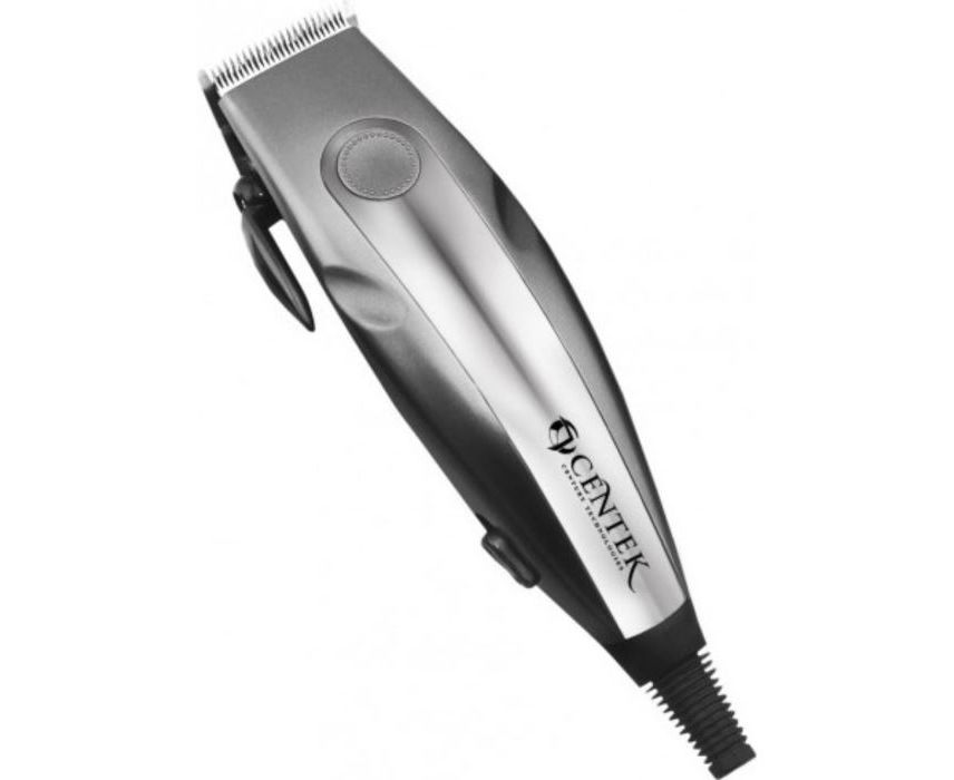 Машинка для стрижки Centek CT-2109 серый/хром высококач. сталь, насадки, эргономичный дизайн