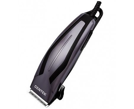 Машинка для стрижки Centek CT-2128 (чер/фиолет) срез 0...12мм, производительный мотор, шнур 1.8м