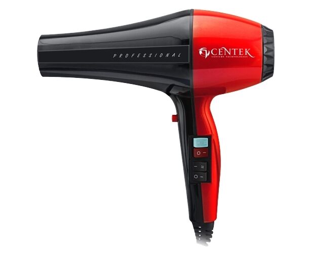 Фен Centek CT-2225 Professional (черн/красн) 2400 Вт, проф. управление, 5 режимов, 2 концентратора