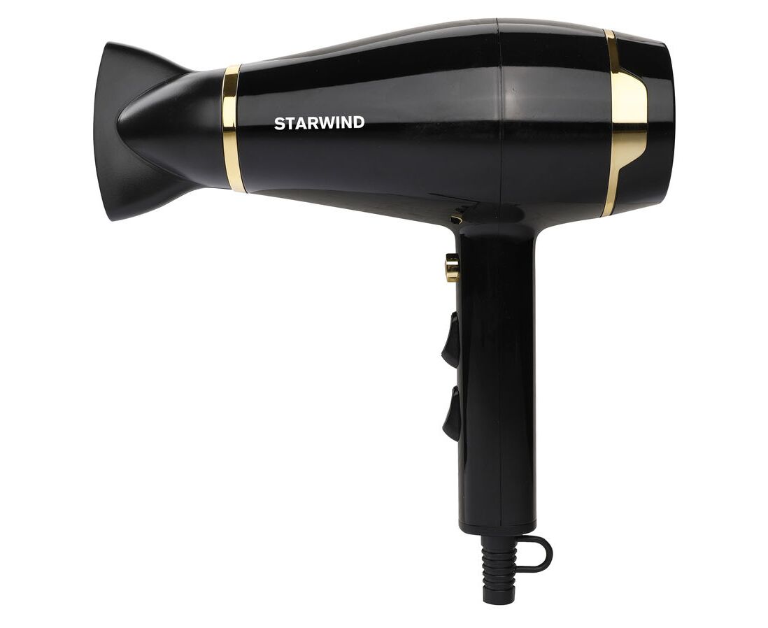 Фен Starwind SHD 6063 2200 Вт черный/хром