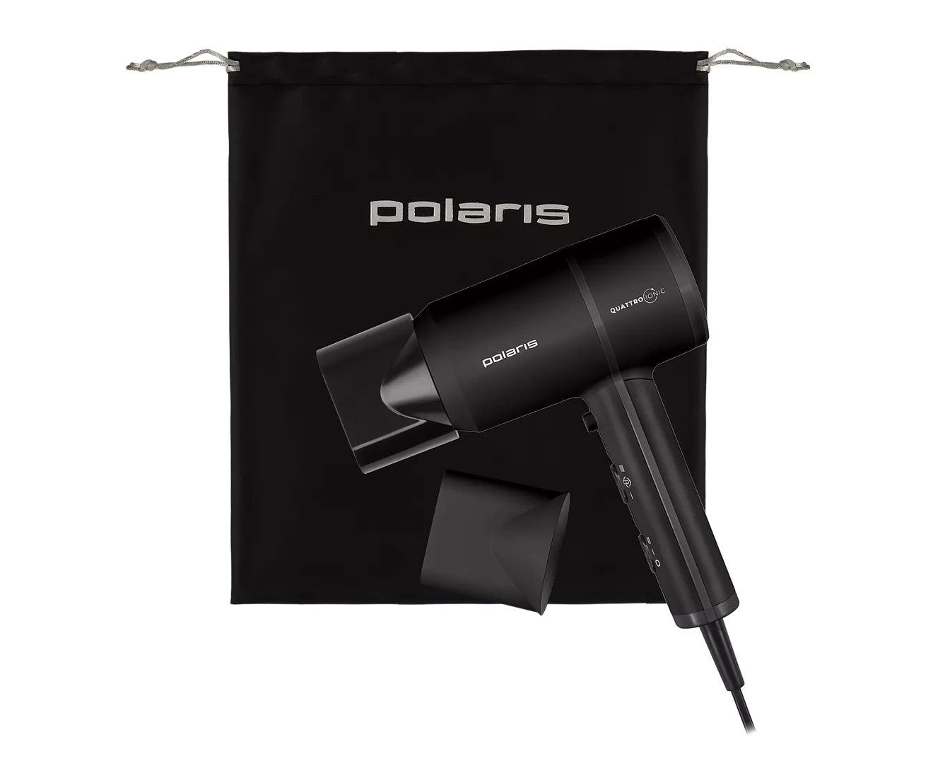 Фен Polaris PHD 2044 Ti (19914) черный 1900 Вт