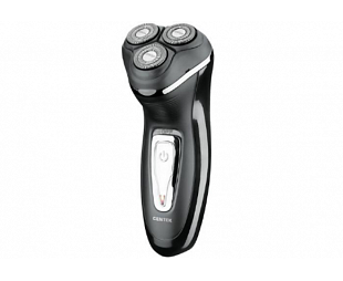 Бритва Centek CT-2166 (хром/черный) ротор, 3 плавающие головки, аккумулятор + работа от сети,триммер