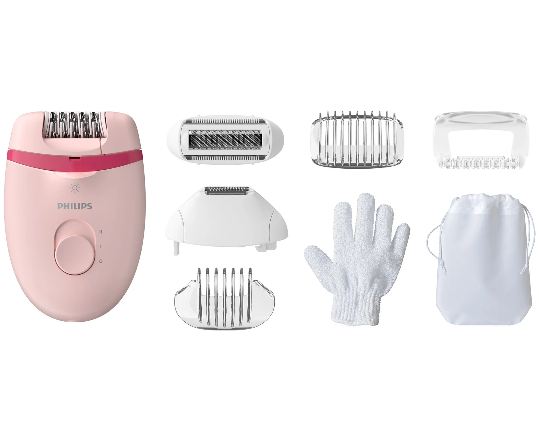 Эпилятор Philips BRE285/00 белый/розовый