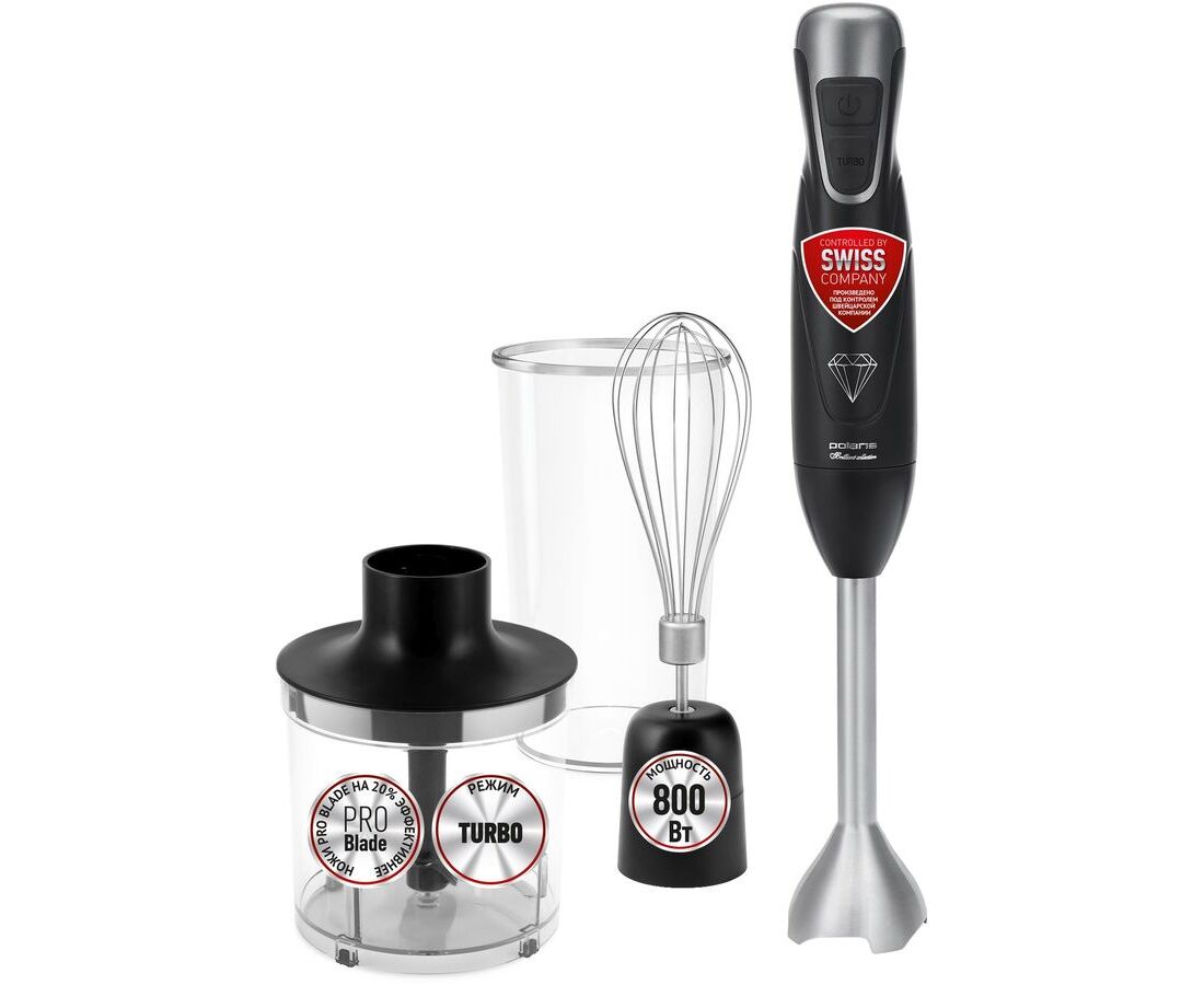 Блендер погружной Polaris PHB 0848 черный
