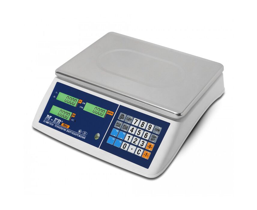 Торговые настольные весы MERTECH M-ER 223 AC-32.5 Mary LCD (3623), белые, 32кг