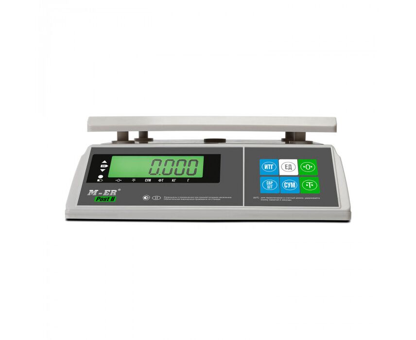 Фасовочные настольные весы MERTECH M-ER 326 AFU-32.1 Post II (3061), 32кг