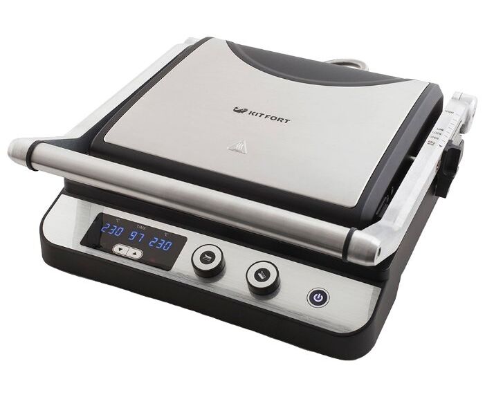 Электрогриль Kitfort КТ-1636 серебристый