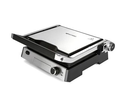 Электрогриль Kitfort KT-1602 серебристый/черный
