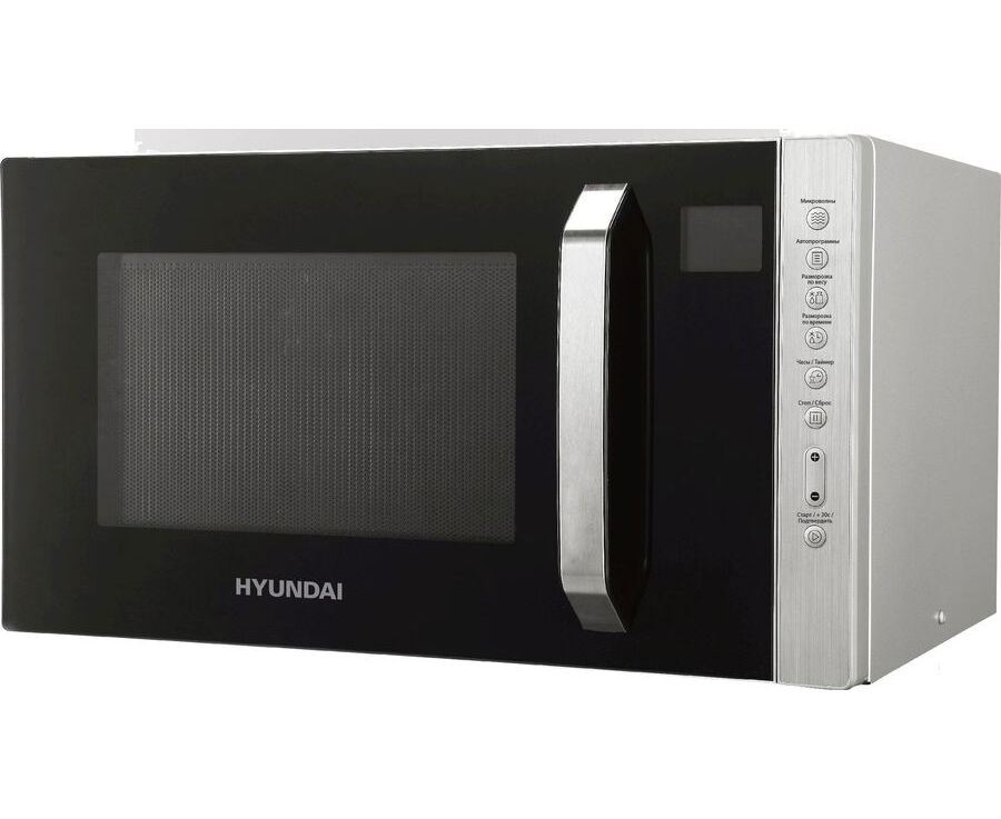 Микроволновая печь Hyundai HYM-M2066 23л. 800 Вт, дисплей, серебристый