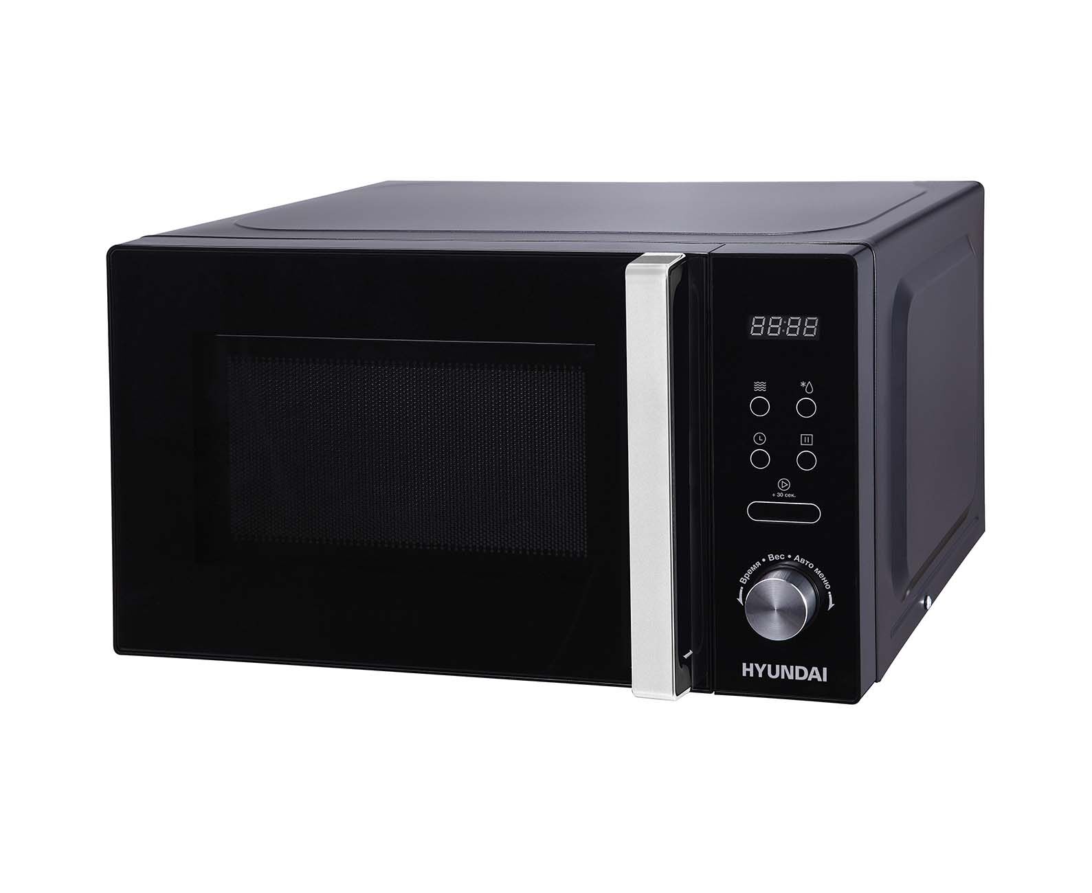 Микроволновая печь Hyundai HYM-D3001 черный/хром, 20л, 700 Вт