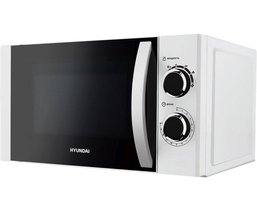 Микроволновая печь HYUNDAI HYM-M2043, 700 Вт, 20л, белый /черный