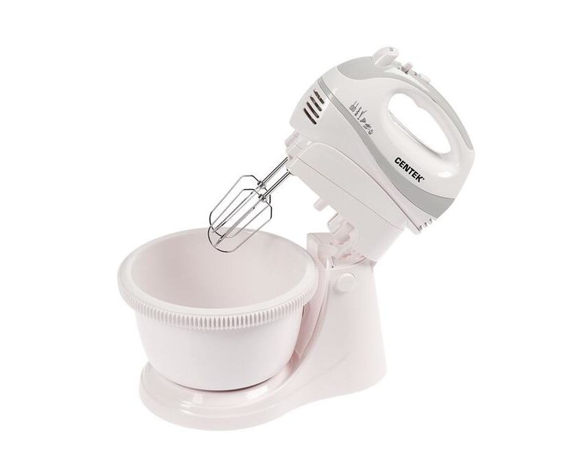 Миксер с чашей Centek CT-1106 (бел/сер)