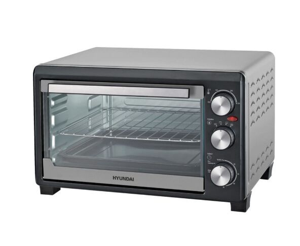 Мини-печь Hyundai MIO-HY072 23л. 1500 Вт серебристый/черный
