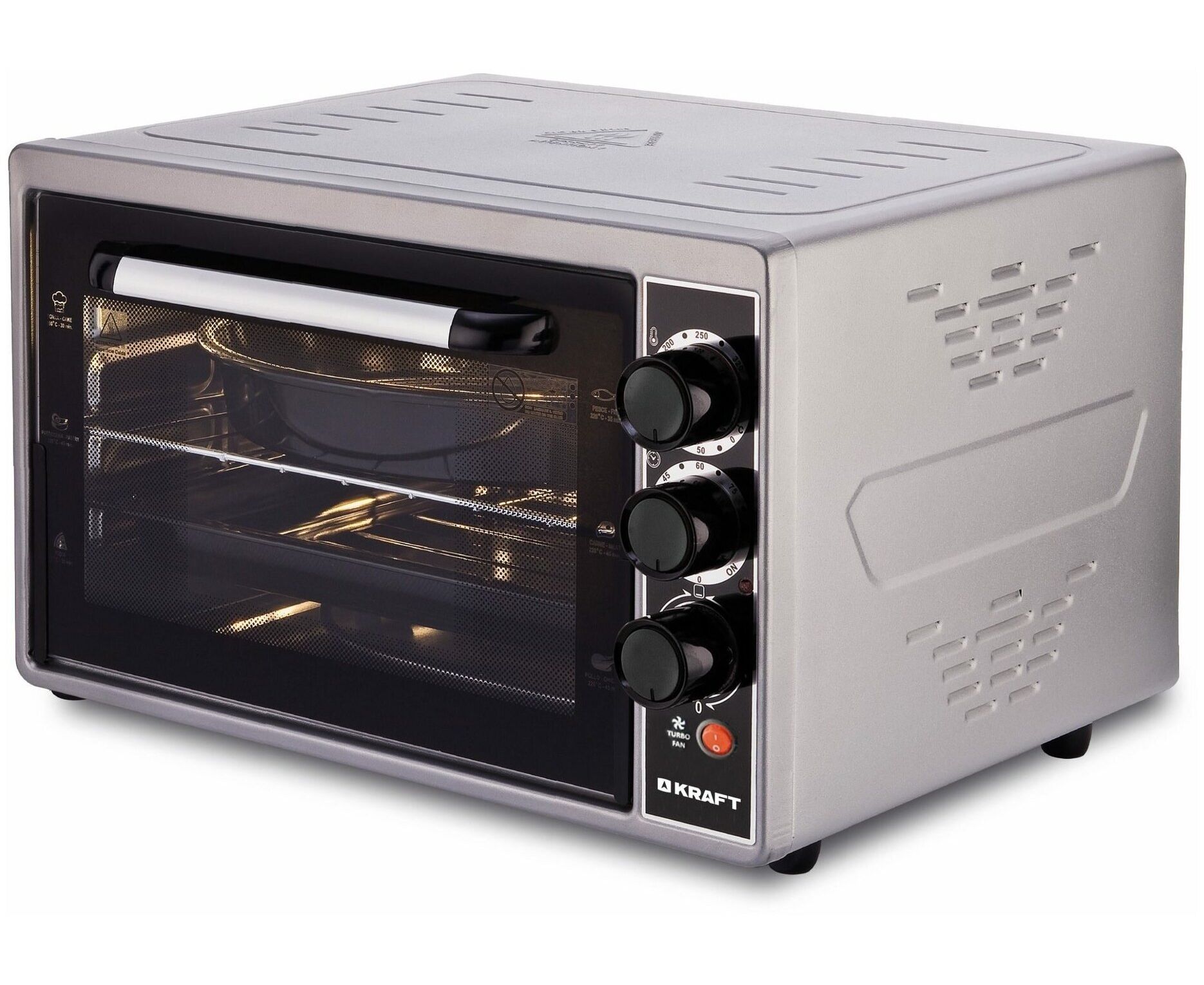 Мини-печь Kraft KF-MO4506 GR серая