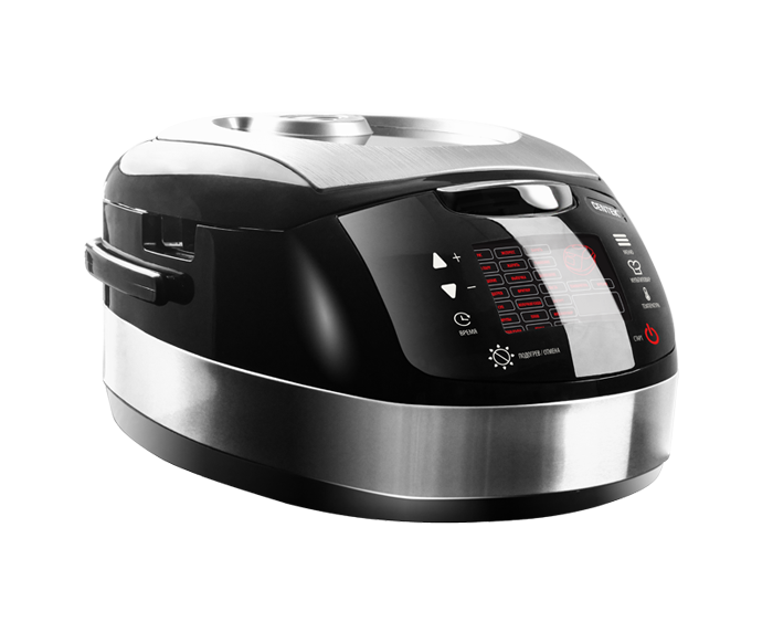 Мультиварка Centek CT-1472 Ceramic чёрный/сталь