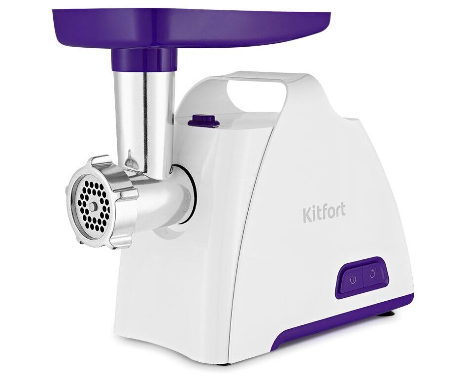 Мясорубка Kitfort КТ-2112-1 белый/синий