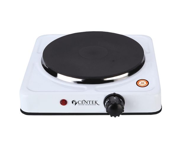 Электрическая плитка Centek CT-1506 Black 1конф чугун 155мм, 1000 Вт, индикатор работы