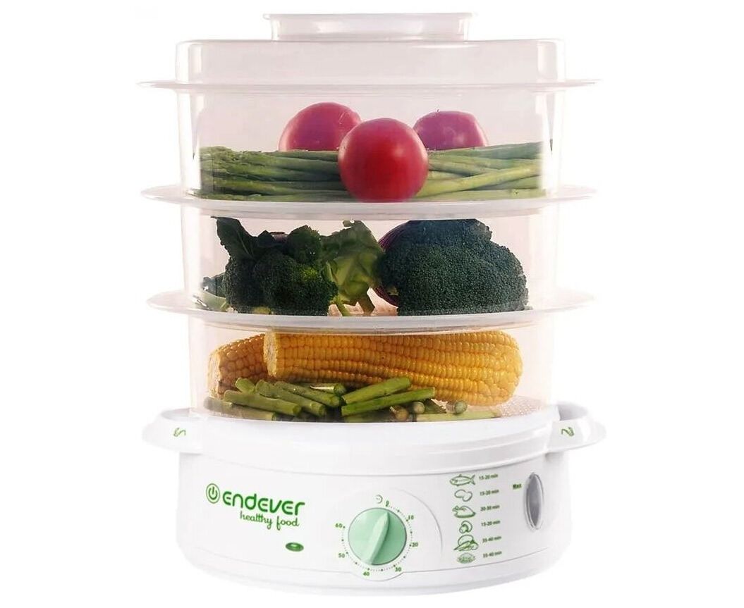 Пароварка Endever Vita-175, белый