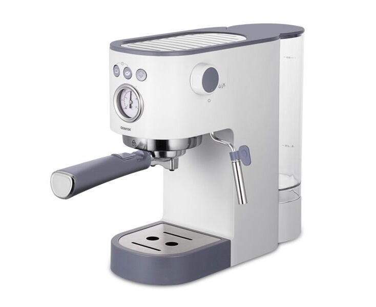Кофеварка Centek CT-1168 эспрессо 20 Бар + капучино + латте, 1200 мл, 1350 Вт, LED кнопки
