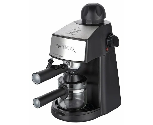 Кофеварка Centek CT-1166 эспрессо 20 Бар + капучино + латте, 1600 мл, 850 Вт, сенсор