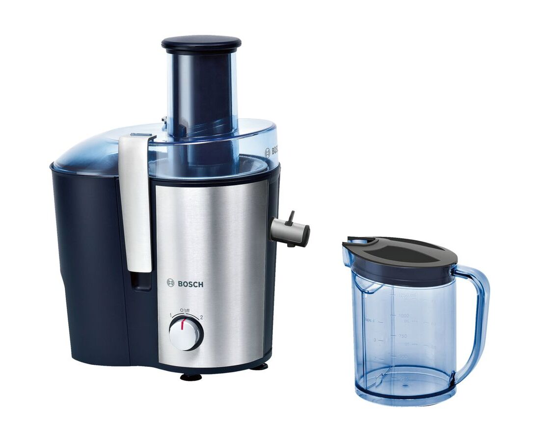 Соковыжималка Bosch MES3500 серебристый/синий